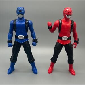 2019 Red And Blue Power Rangers Beast Morphers 9.5” Action Figures